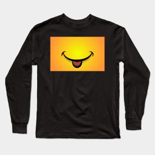 Yellow Cute Smile Long Sleeve T-Shirt